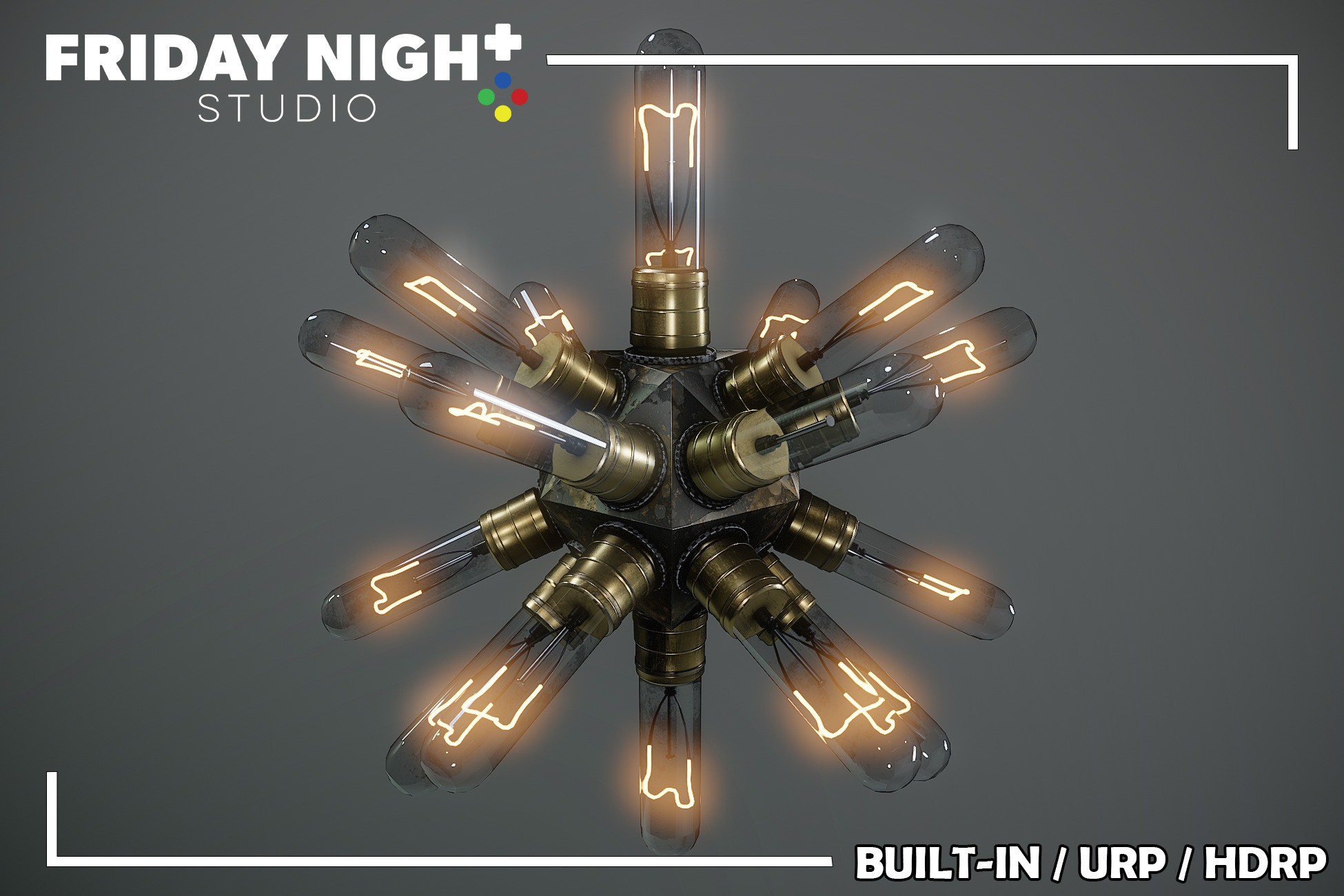 Antique Octagonal Light Fixture – Unique Vintage Design | 3D Props ...
