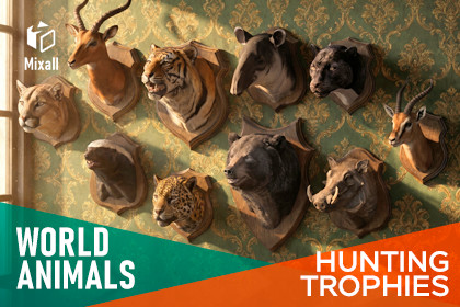 World Animals – Hunting Trophies