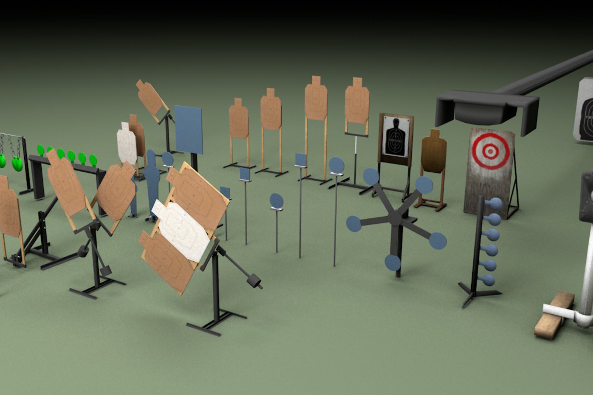 Ultimate Shooting Targets(+Shooting booth) | 3D Props | Unity Asset Store