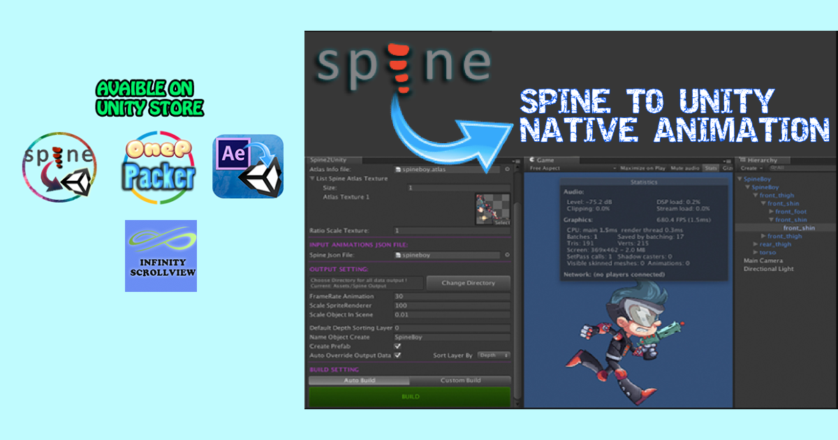 Spine2Unity Native Animation | Animation Tools | Unity Asset Store