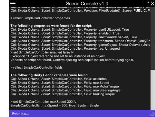 Scene Console | Utilities Tools | Unity Asset Store
