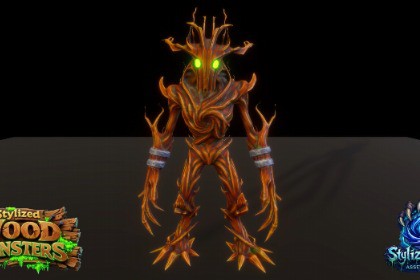 Stylized Wood Monster Pack 2 – Elderwood Variant (Animated, LOD, Skins)