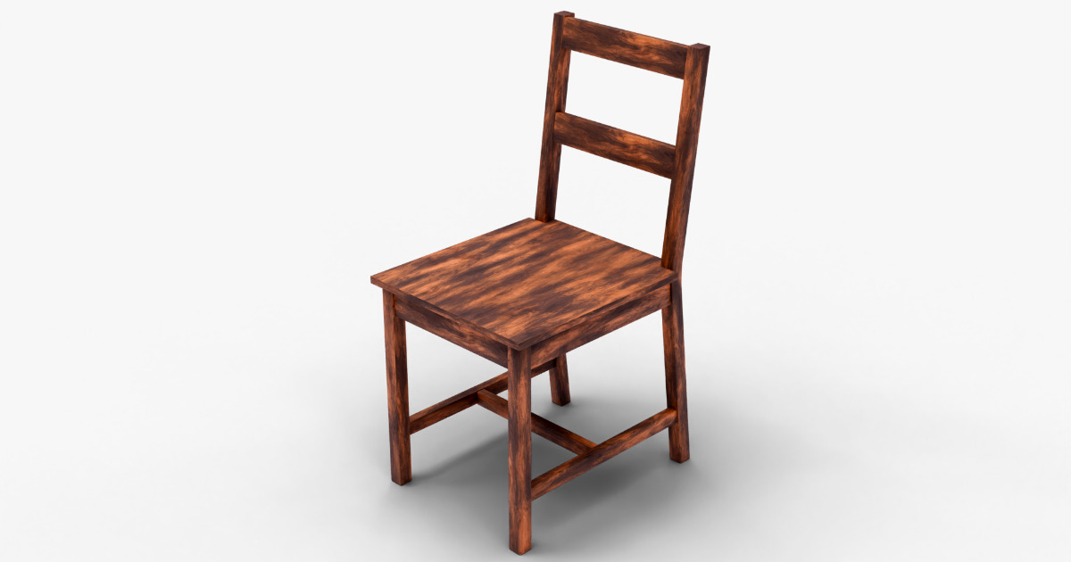 Classic Wooden Chair – Optimized Furniture Asset for Unity | 3D ...
