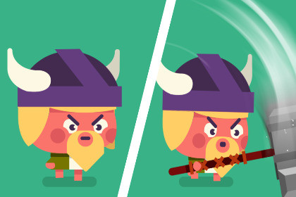 2D Animated Cartoon Characters