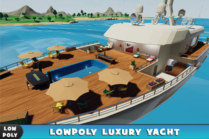 LowPoly Luxury Yacht