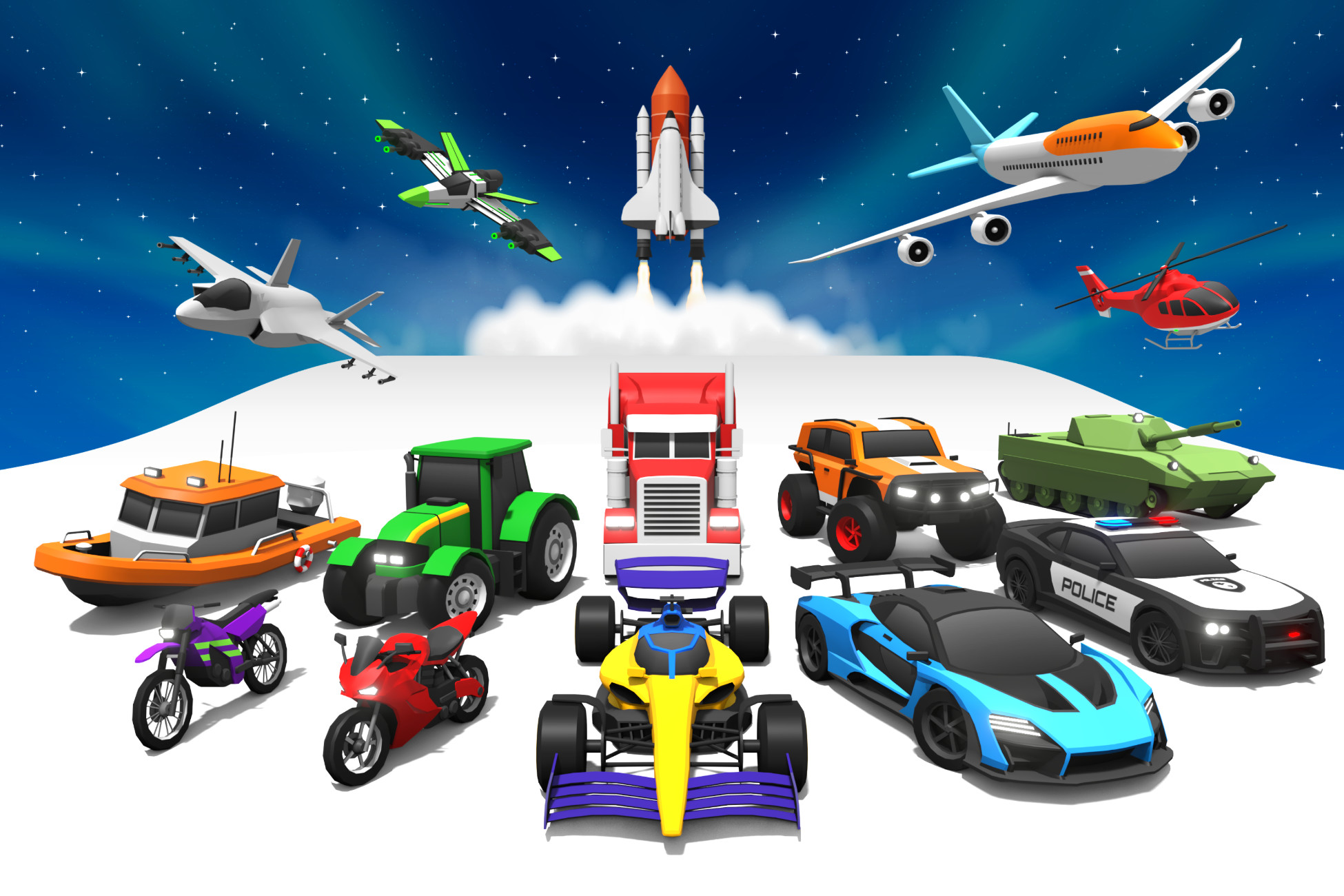 ARCADE: Ultimate Vehicles Pack - Low Poly Cars