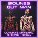 Bio Lines: Gut Man, a Humanoid Character for horror games
