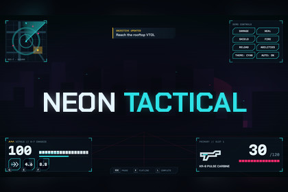 Neon Tactical — Cyberpunk HUD & Menu Kit