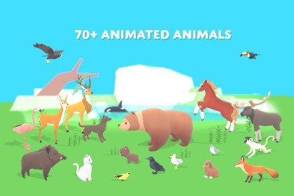 WILDPOLY - Animated Animals – Low Poly Pack