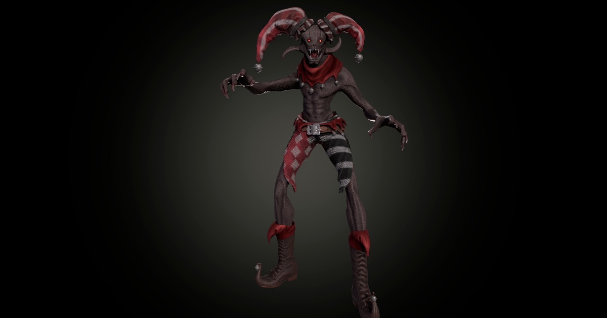 Key Jester Jester Creepy Monster | 3D Creatures | Unity Asset Store