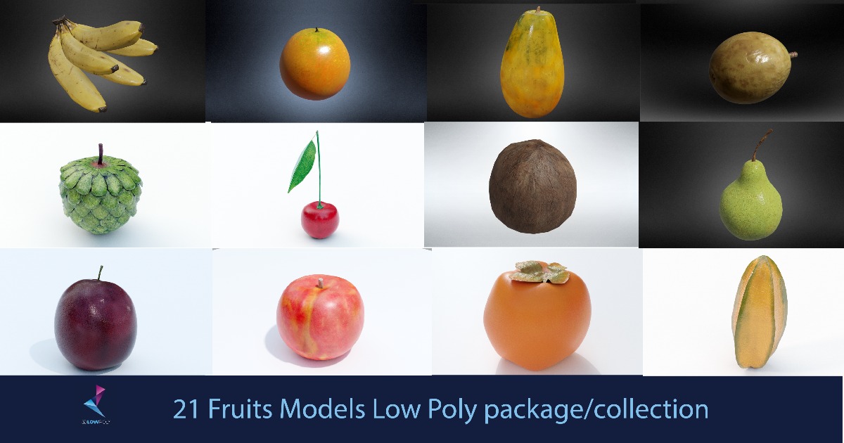 21 Fruits Models Package 3D Unity Asset Store 21-fruits-models-package-3d-unity-asset-store