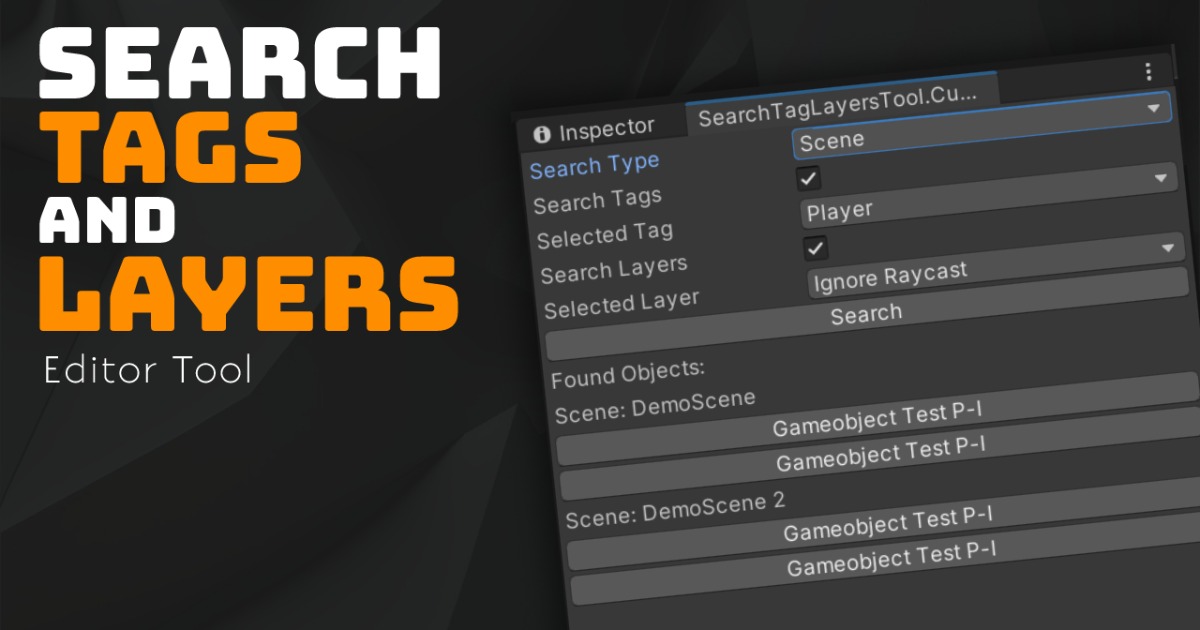 Search Tags and Layers | GUI Tools | Unity Asset Store
