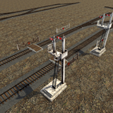 Modular Train Tracks and Signal Crossing