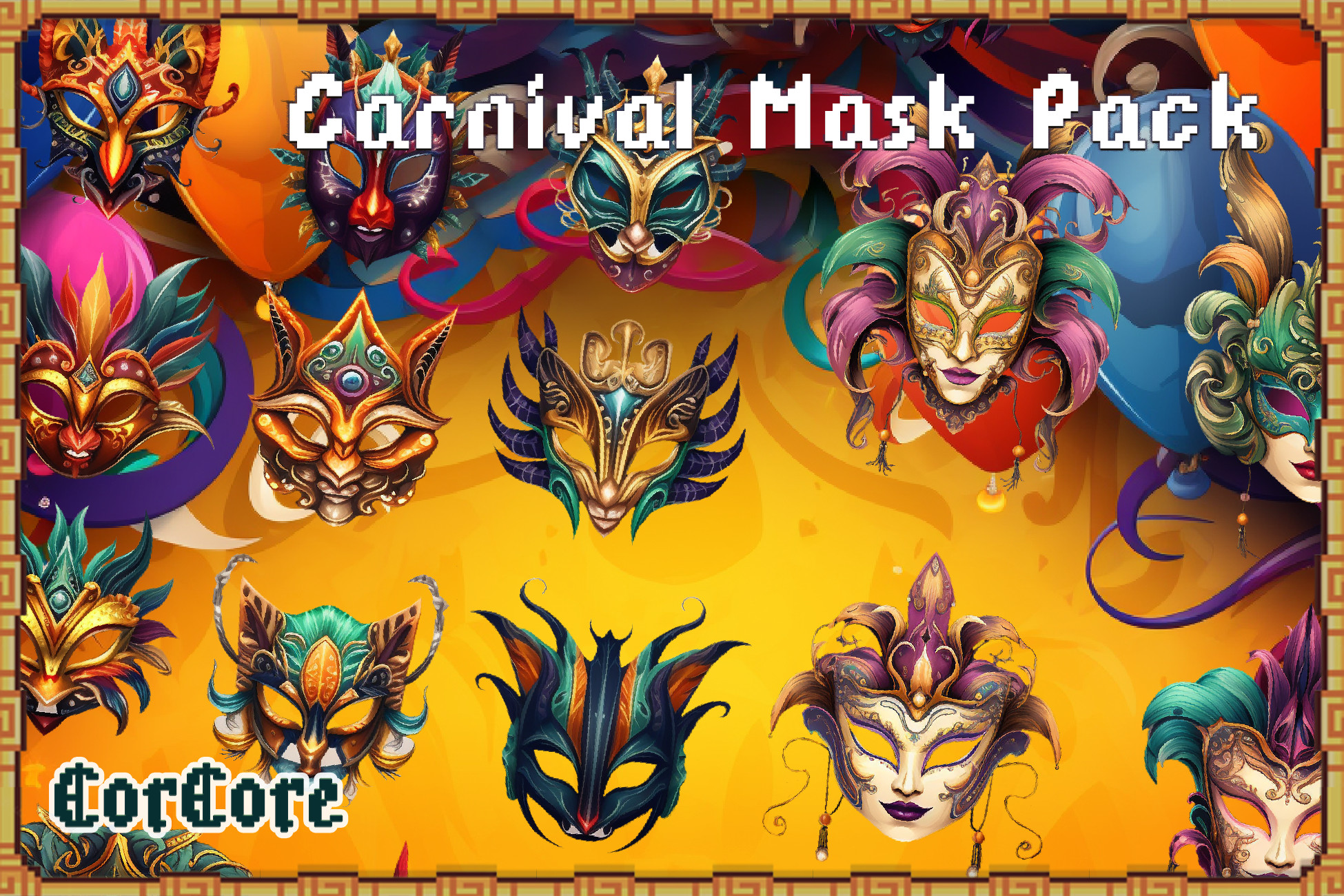 Puddle Mask Set Unity Carnival Mask Pack CorCore | 2D | Unity Asset Store