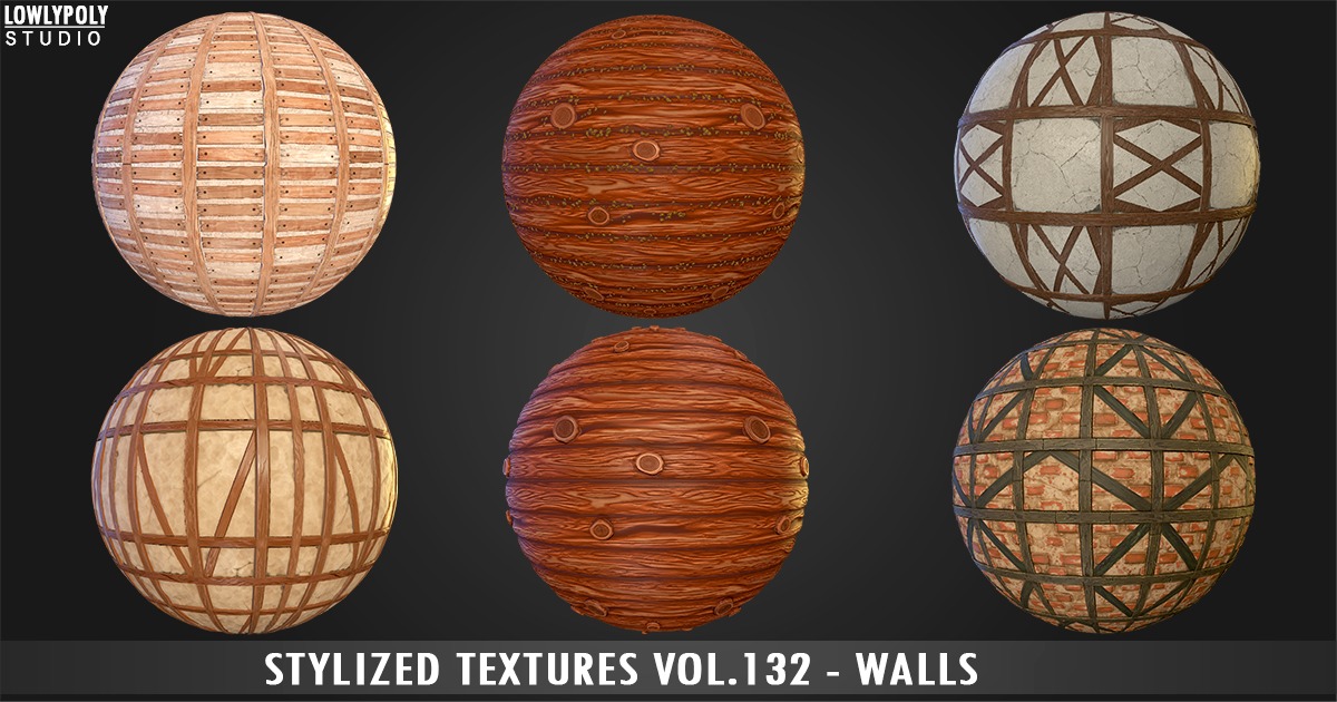 Walls Vol.132 - Stylized Textures | 2D Textures & Materials | Unity ...