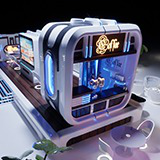 NeoBrew Station - Futuristic Coffee Terrace