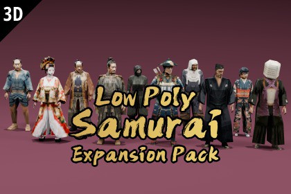 Low Poly Samurai Expansion Pack