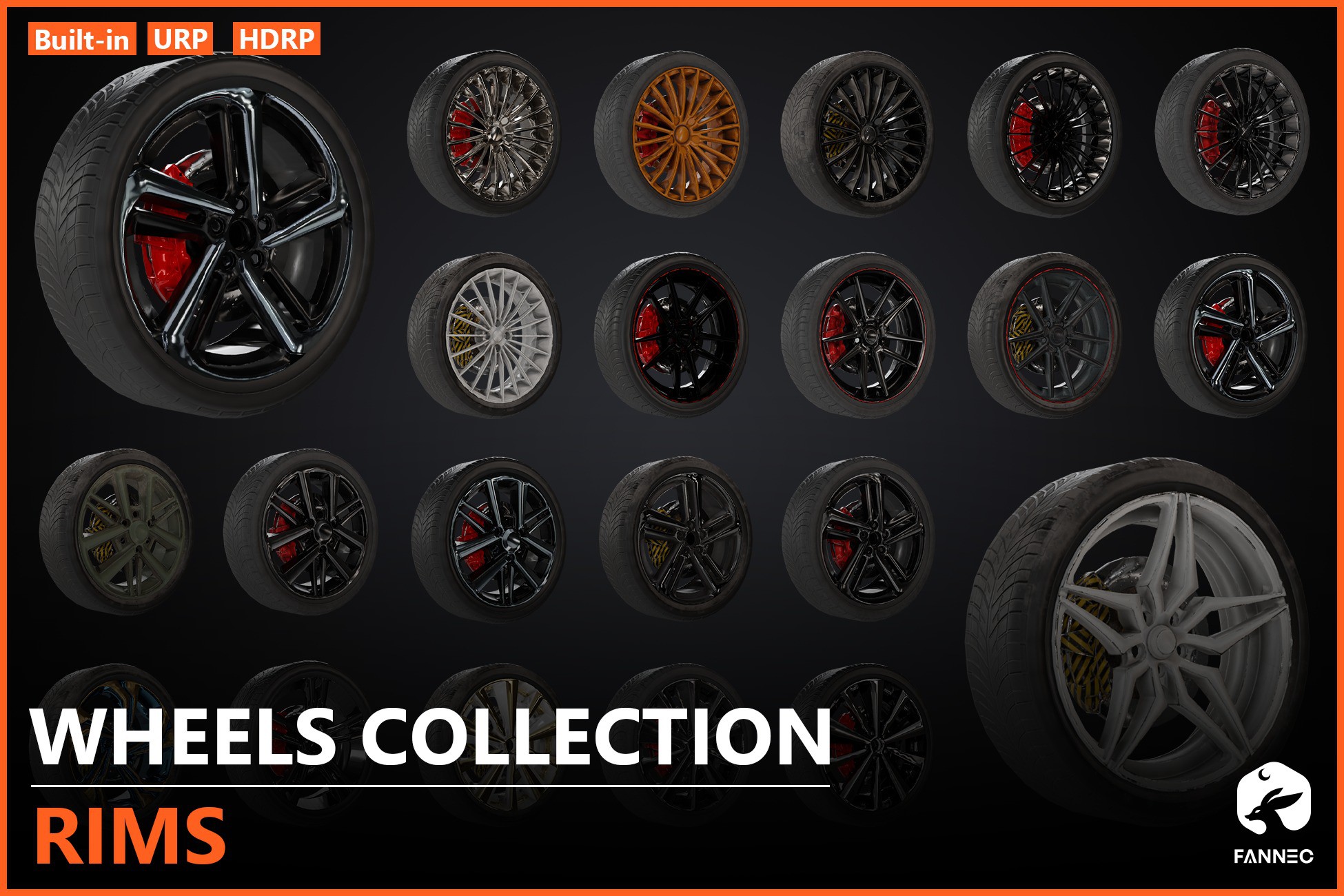 RIMS - Wheels Collection | 3D Land | Unity Asset Store
