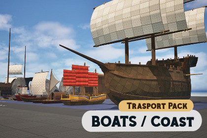 Ships & Boats Blockout Pack - 50+ Sailing Assets for Transport Vol.1