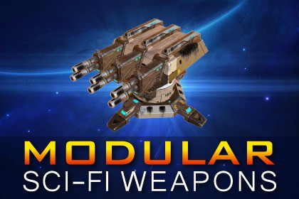 Sci-Fi Modular Weapons and Turrets