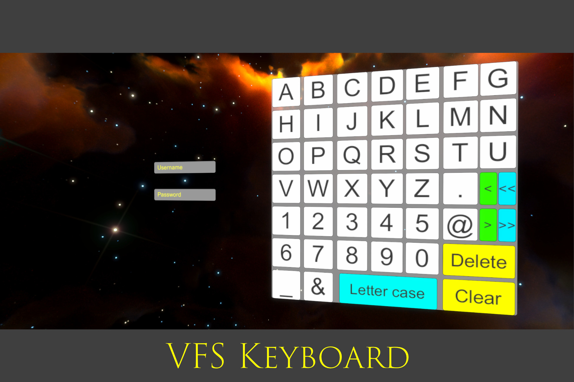 Virtual Keyboard Unity VFSKeyboard - VR, Fast and Simple | Input Management | Unity Asset Store