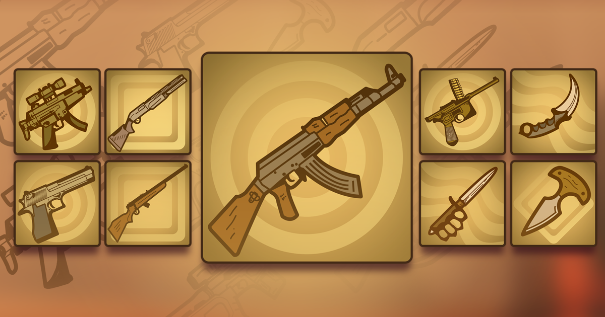 Flat Weapon Icons | 2D Icons | Unity Asset Store