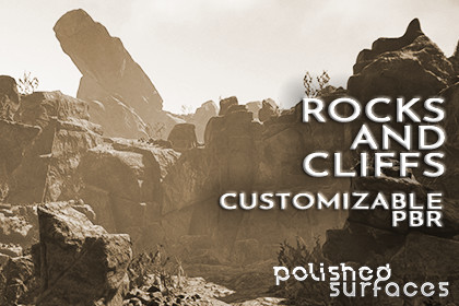 Customizable Rocks and Cliffs PBR