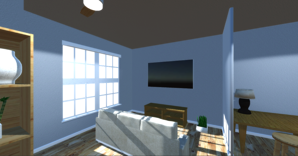 VR Ready Furnished Apartment Room 3D Urban Unity Asset Store