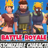 Customizable 3D Battle Royale Characters Vol 4