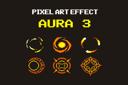 Aura 3 - Effect Pixel Art