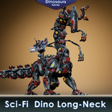 Sci-Fi Dino Long-Neck