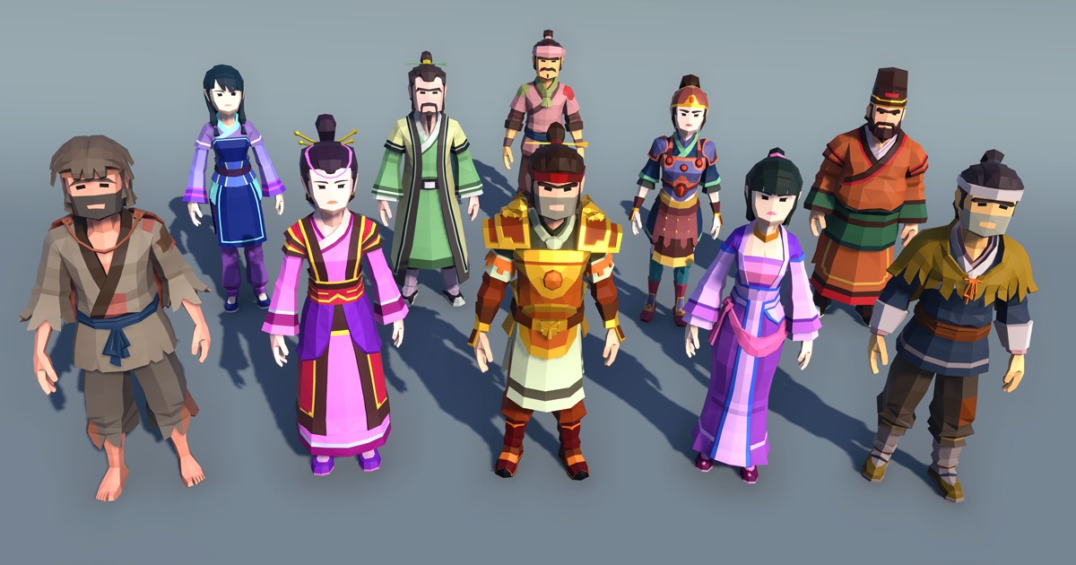 PolygonCharacters-FantasyChineseStyle | Characters | Unity Asset Store