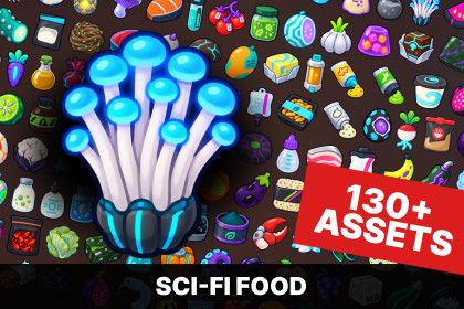 Sci-Fi Food Biotechnology Mutant Crops Alien Agriculture Icons Pack