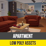 Low Poly Apartment Interior & Exterior
