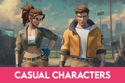Stylized Casual Adventure Characters