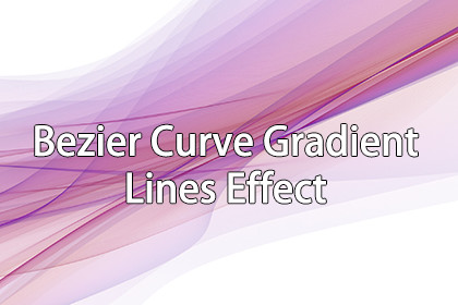Bezier Curve Gradient Lines Effect By maything
