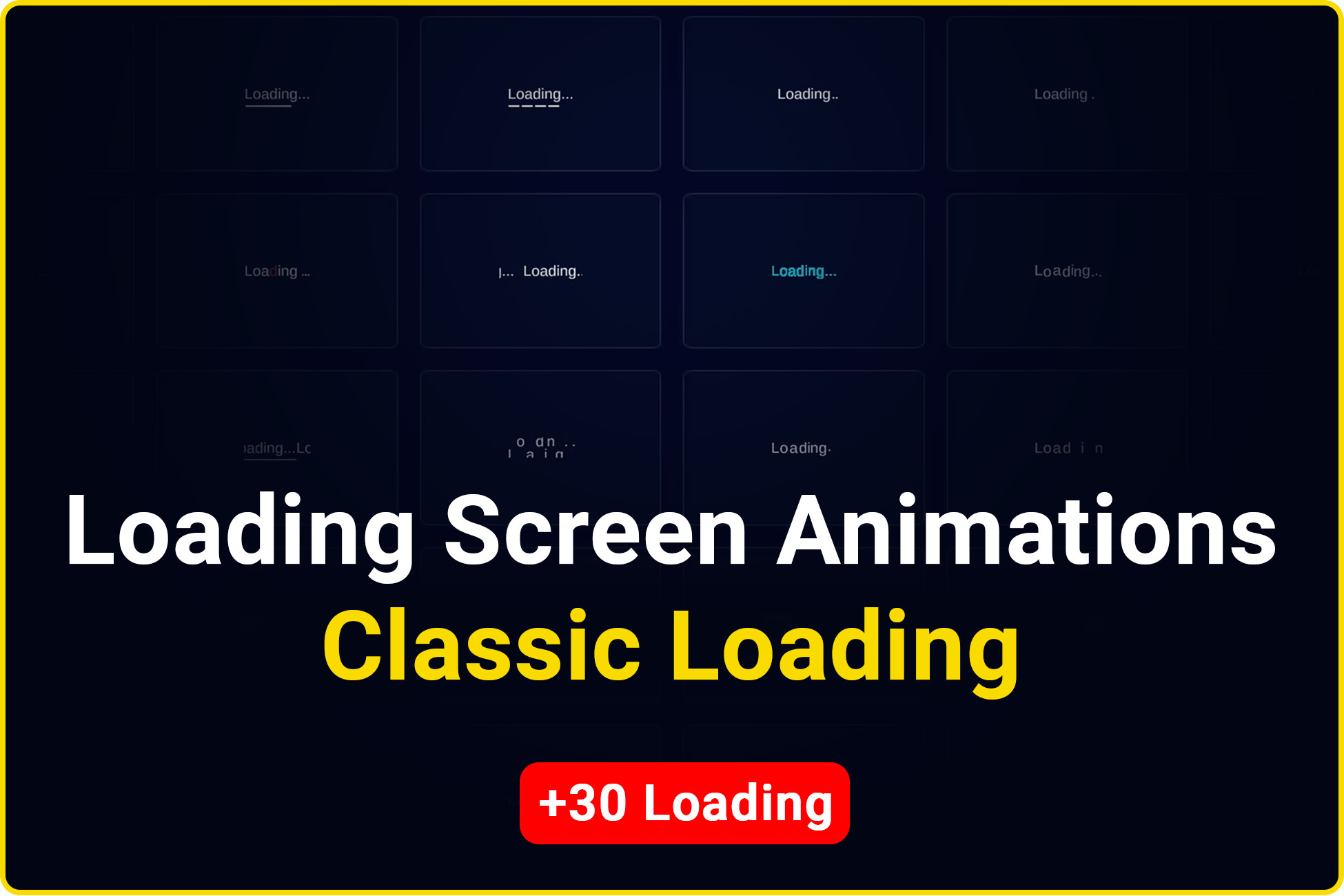 Loading Screen Animations – Classic Loading | 2D GUI | Unity Asset Store