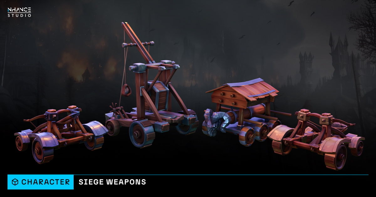 Human Using Advanced Wepons Stylized Human Siege Weapons | 3D Weapons | Unity Asset Store