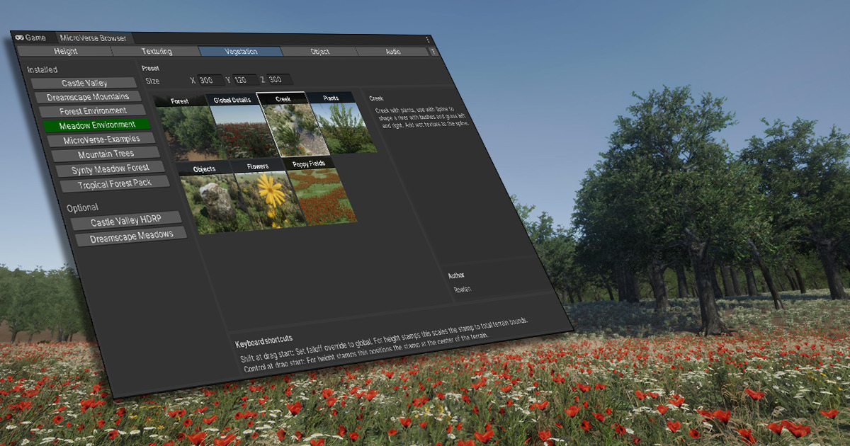 Microverse Unity Biomes and Presets 1 for MicroVerse | Terrain | Unity Asset Store