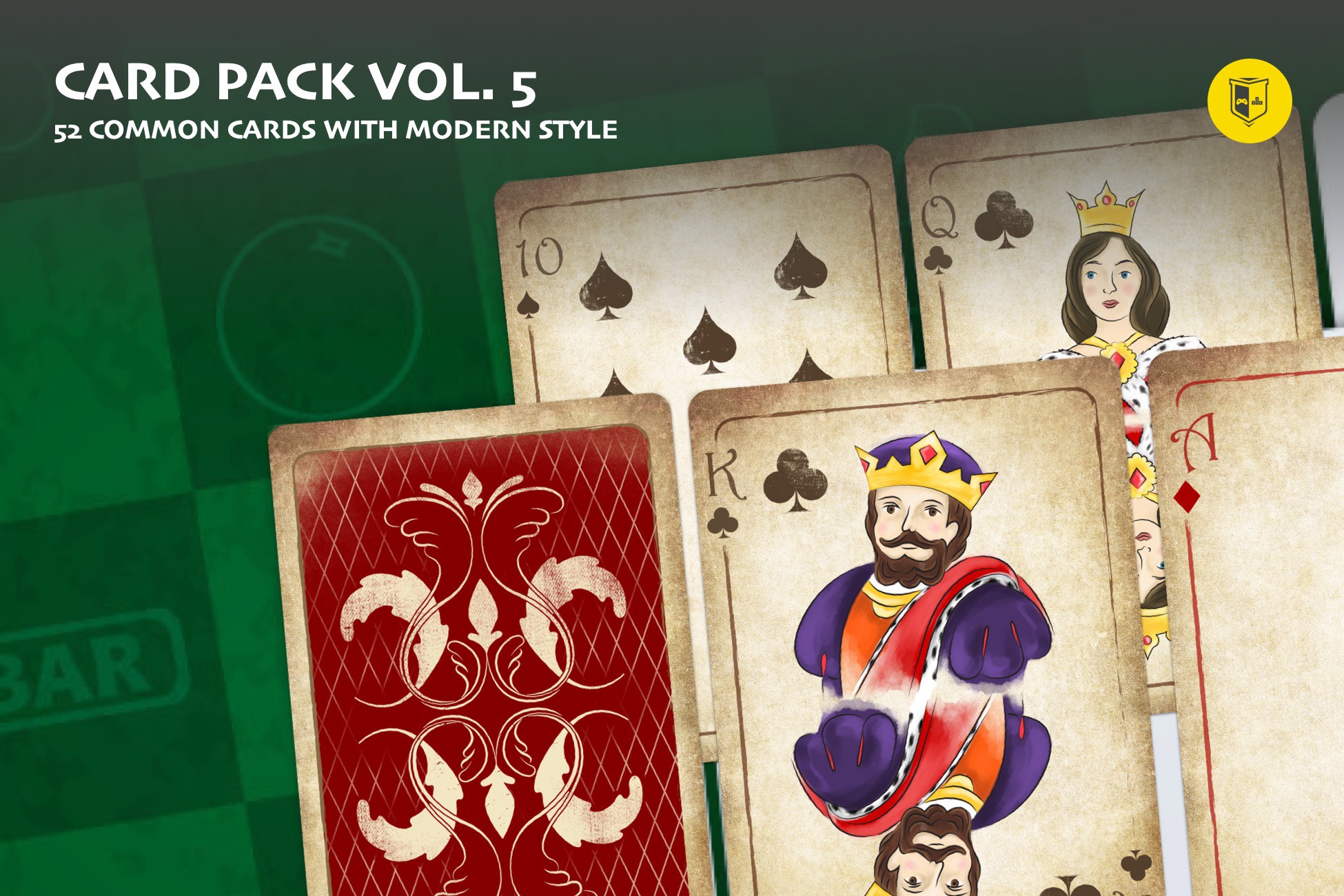 Card Table Texture Unity Card Pack Vol. 5 | 2D | Unity Asset Store