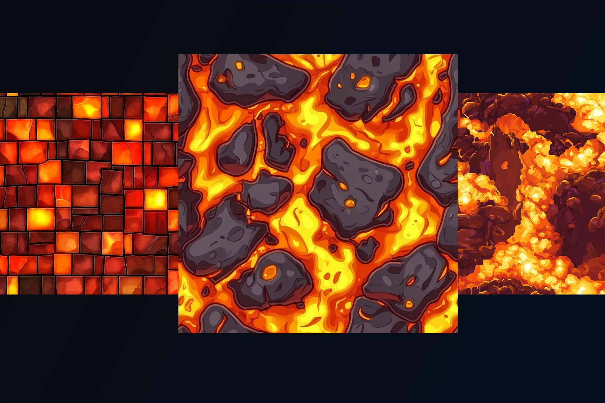 Cartoon Graphics Texture NHC - CARTOON Magma Textures 02 | 2D Textures & Materials | Unity Asset ...