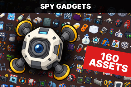 Superhero Gadgets Spy Forensics Urban Security Web Tools Icons Pack