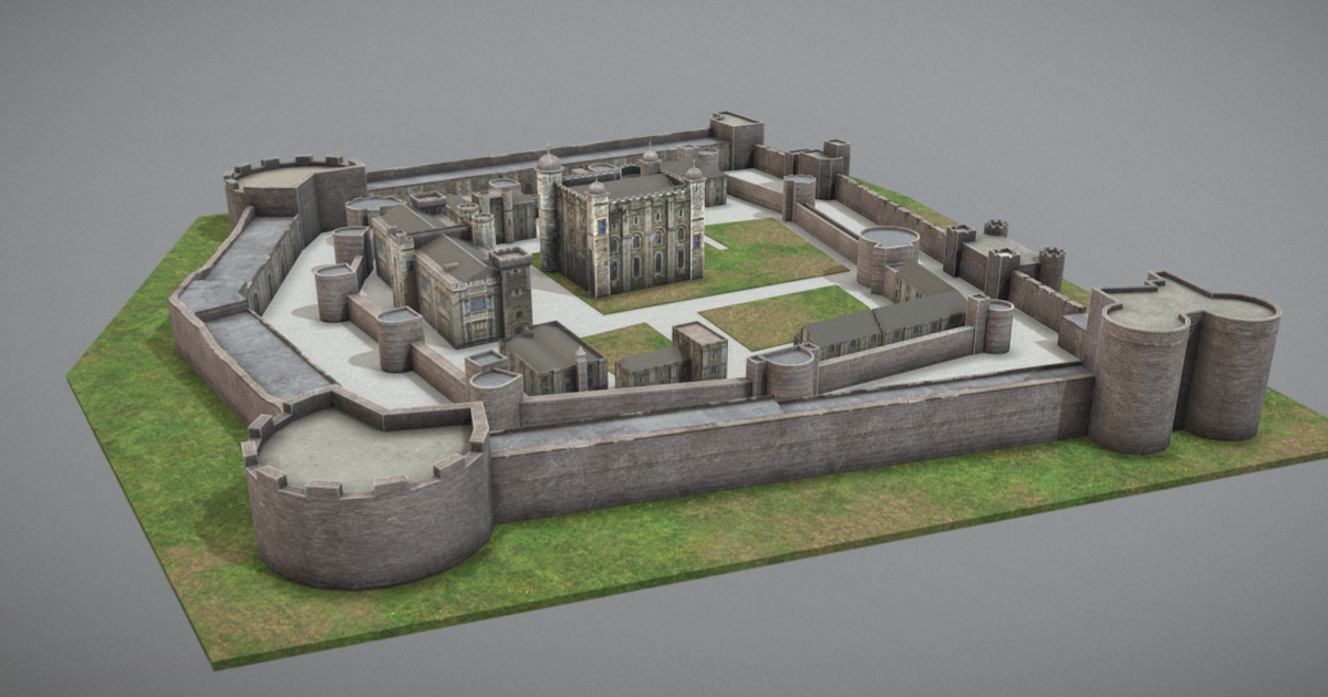 3D Model - Historic British Castle | 3D Environments | Unity Asset Store
