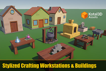 Stylized Crafting Workstations & Buildings