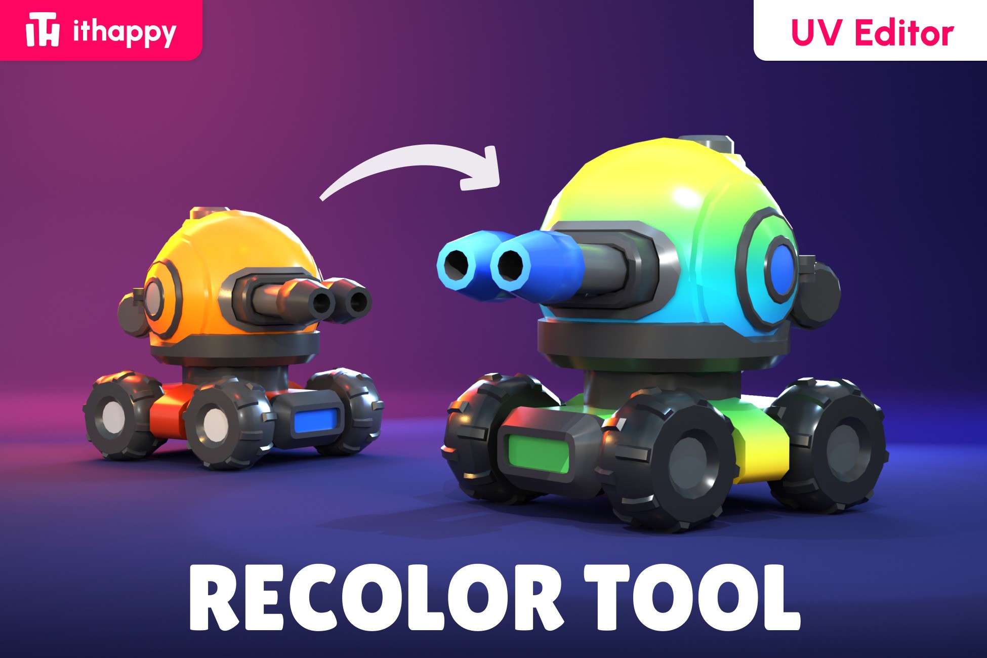 Recolor Tool (UV Editor) by ithappy