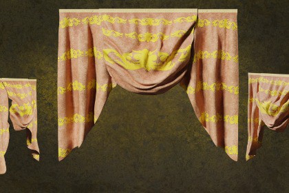 Deco Curtains Baroque Series DoubleFlower LT1 N1