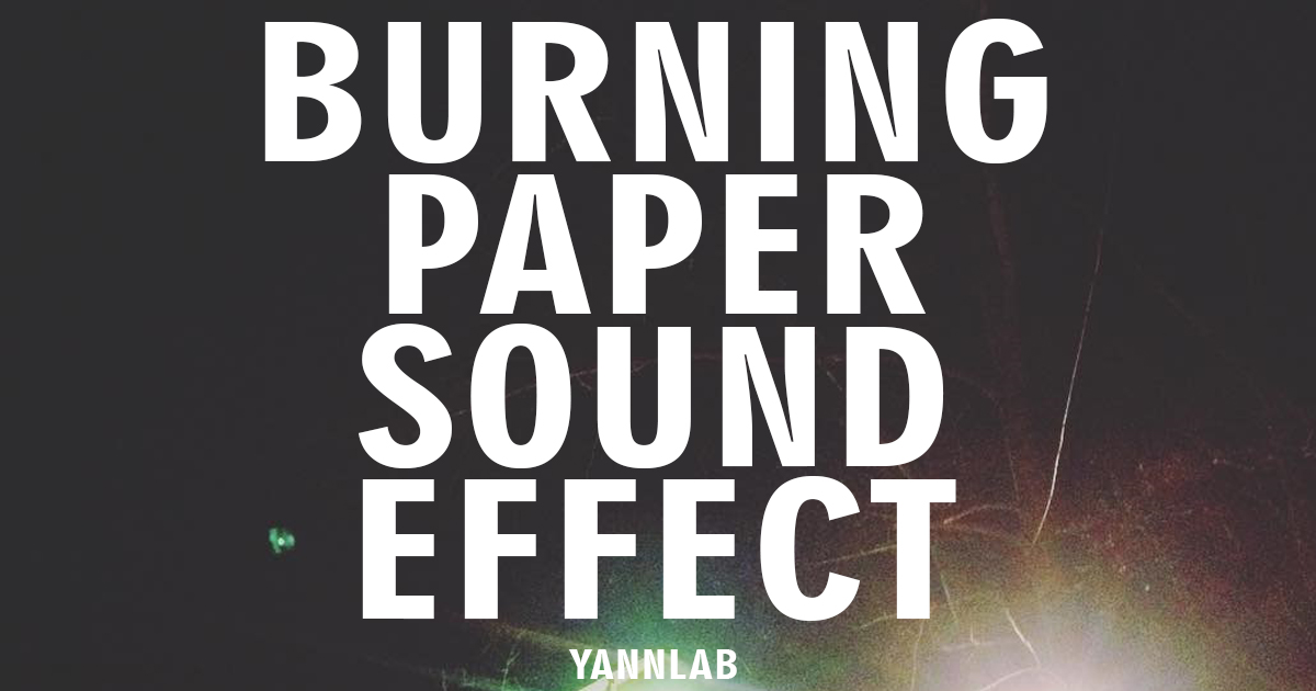 Burning Paper Audio Sound FX Unity Asset Store