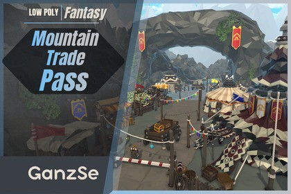 GanzSe Mountain Trade Pass - Stylized Low Poly Environment