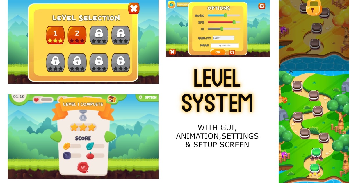 Level Unlock System | GUI 도구 | Unity Asset Store