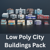 Low Poly City Buildings Pack